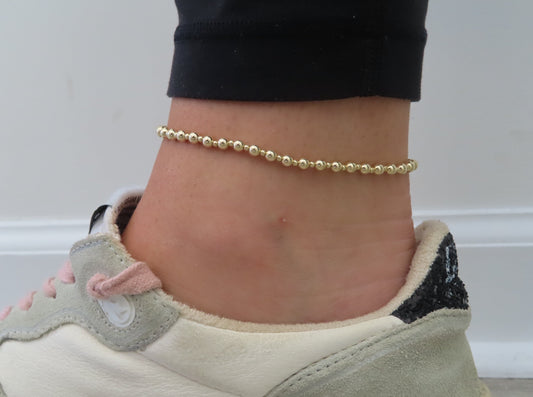 '14K GOLD FILLED STRETCH ANKLET'