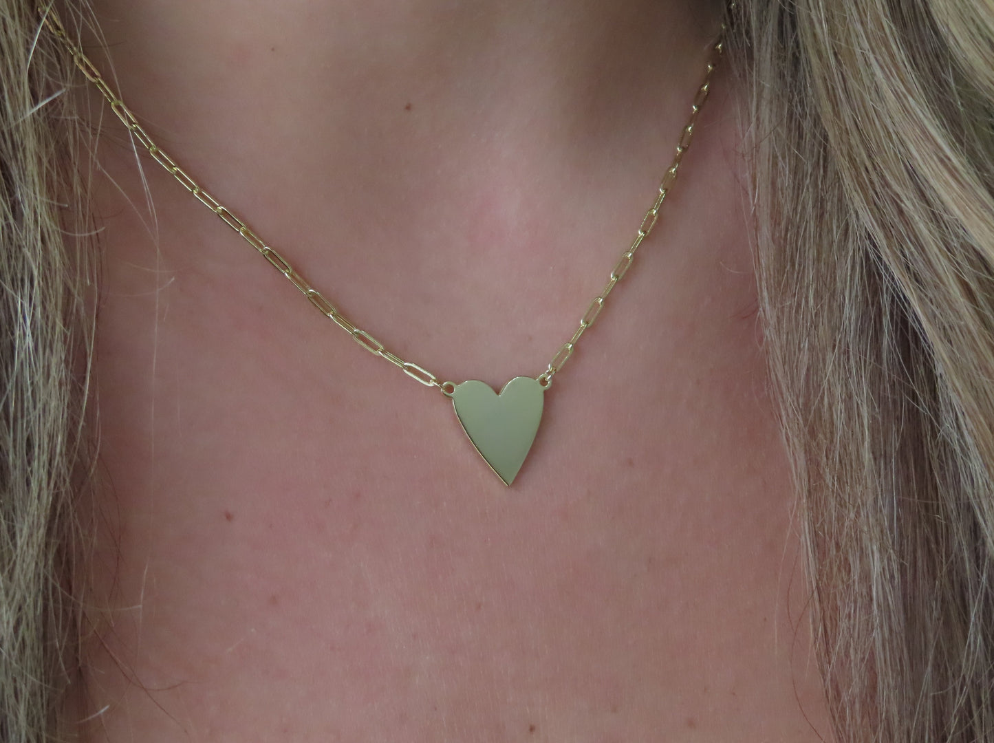 'ENGRAVABLE HEART NECKLACE'