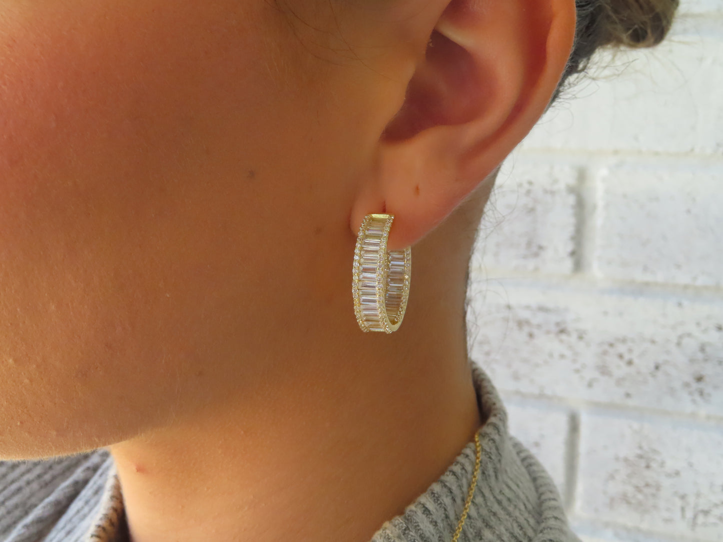 'BIG BAGUETTE HOOPS'