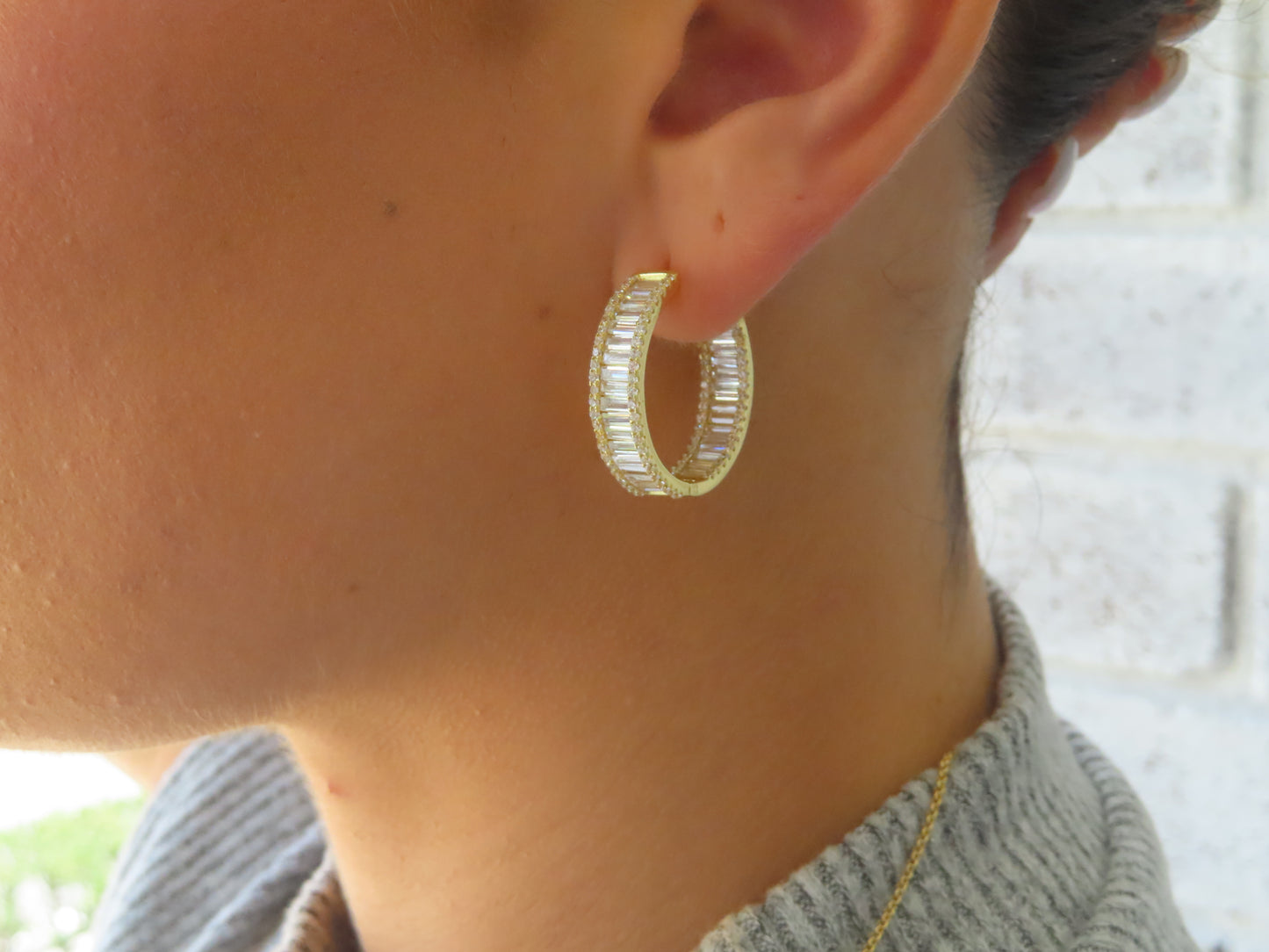 'BIG BAGUETTE HOOPS'