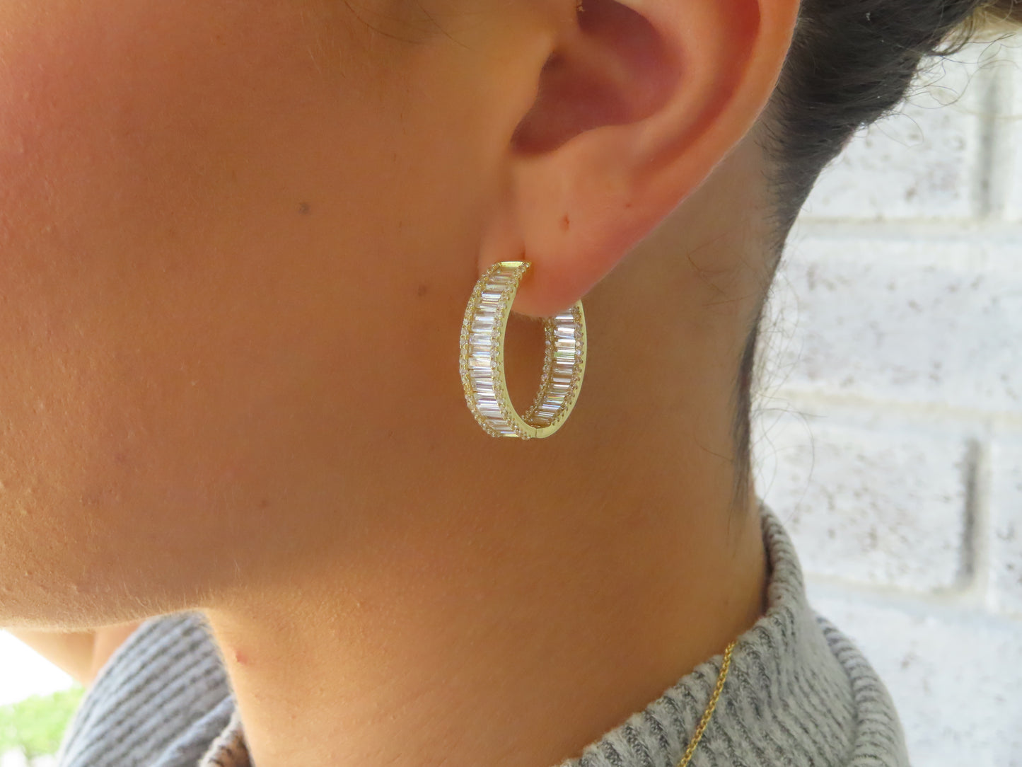 'BIG BAGUETTE HOOPS'