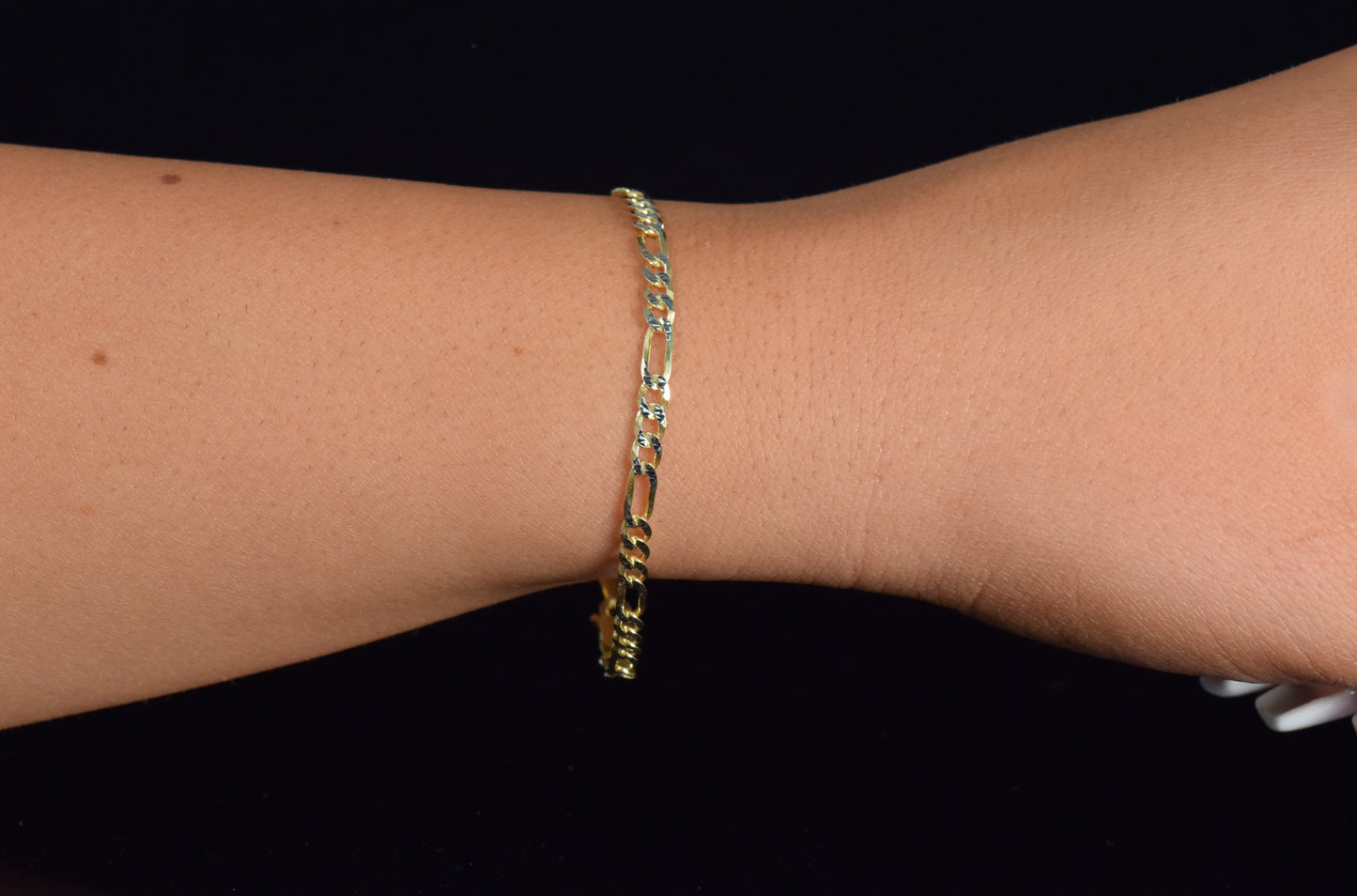 'MINI TWO-TONE FIGARO BRACELET'