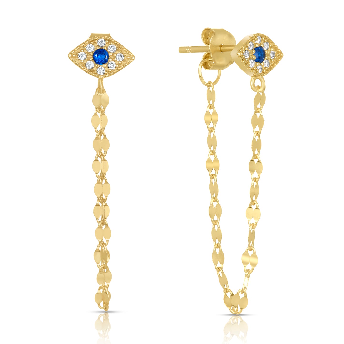 'MINI EVIL EYE DROP' earrings