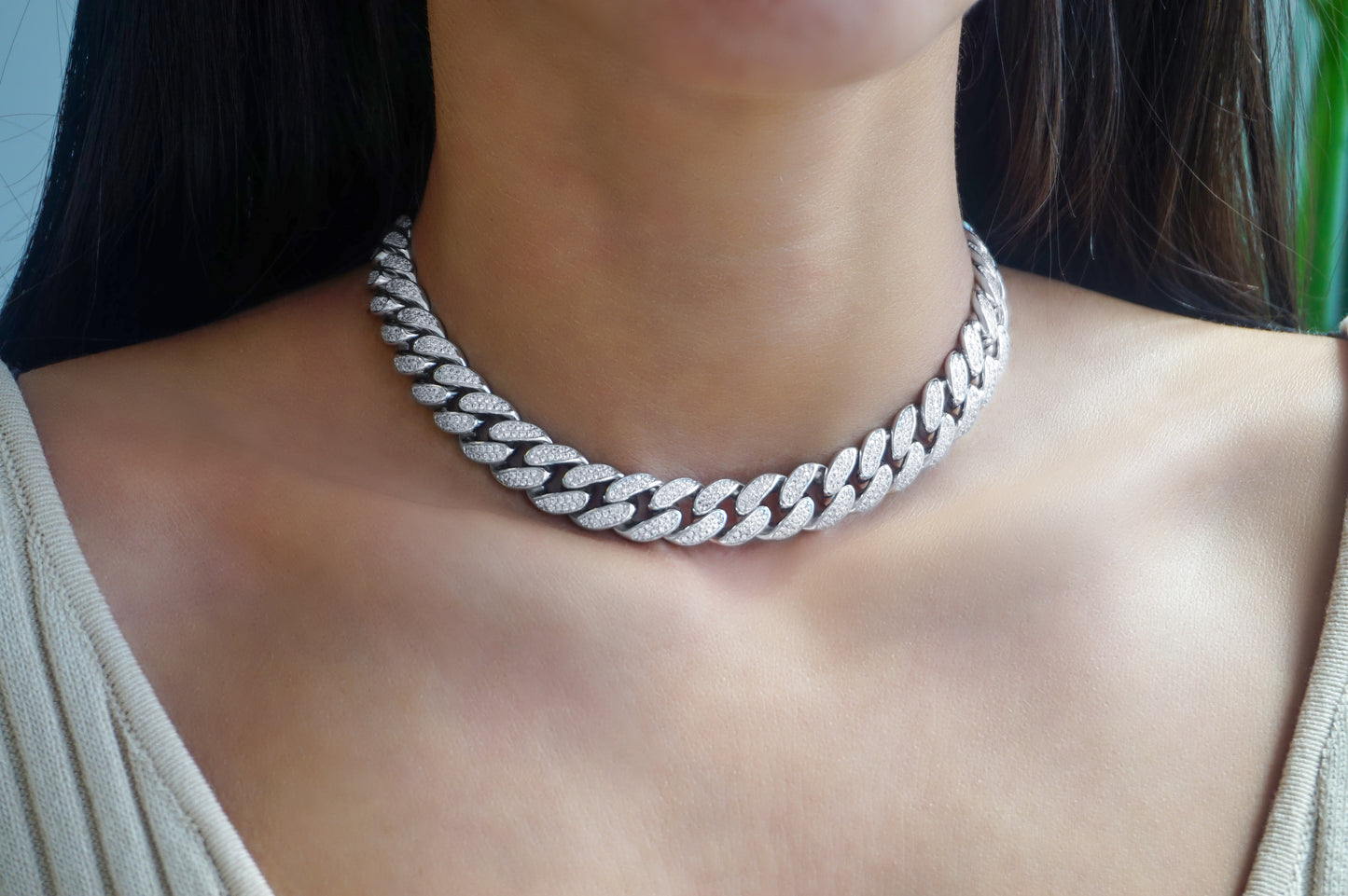 ‘ICED CUBAN NECKLACE'