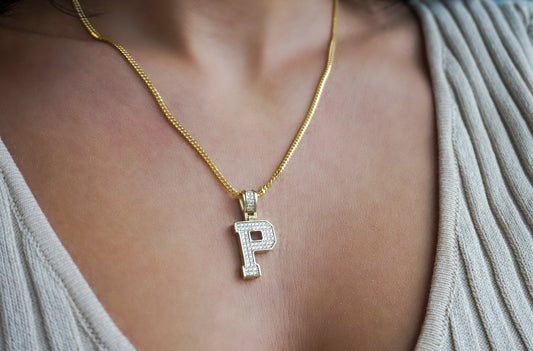 'VARSITY LETTER NECKLACE'