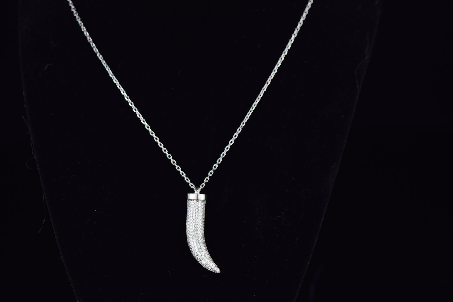 ‘ICED OUT HORN’ NECKLACE