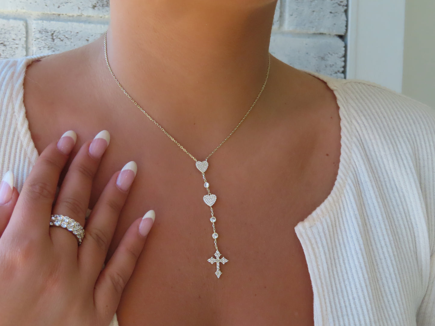 'CROSS MY HEART' NECKLACE