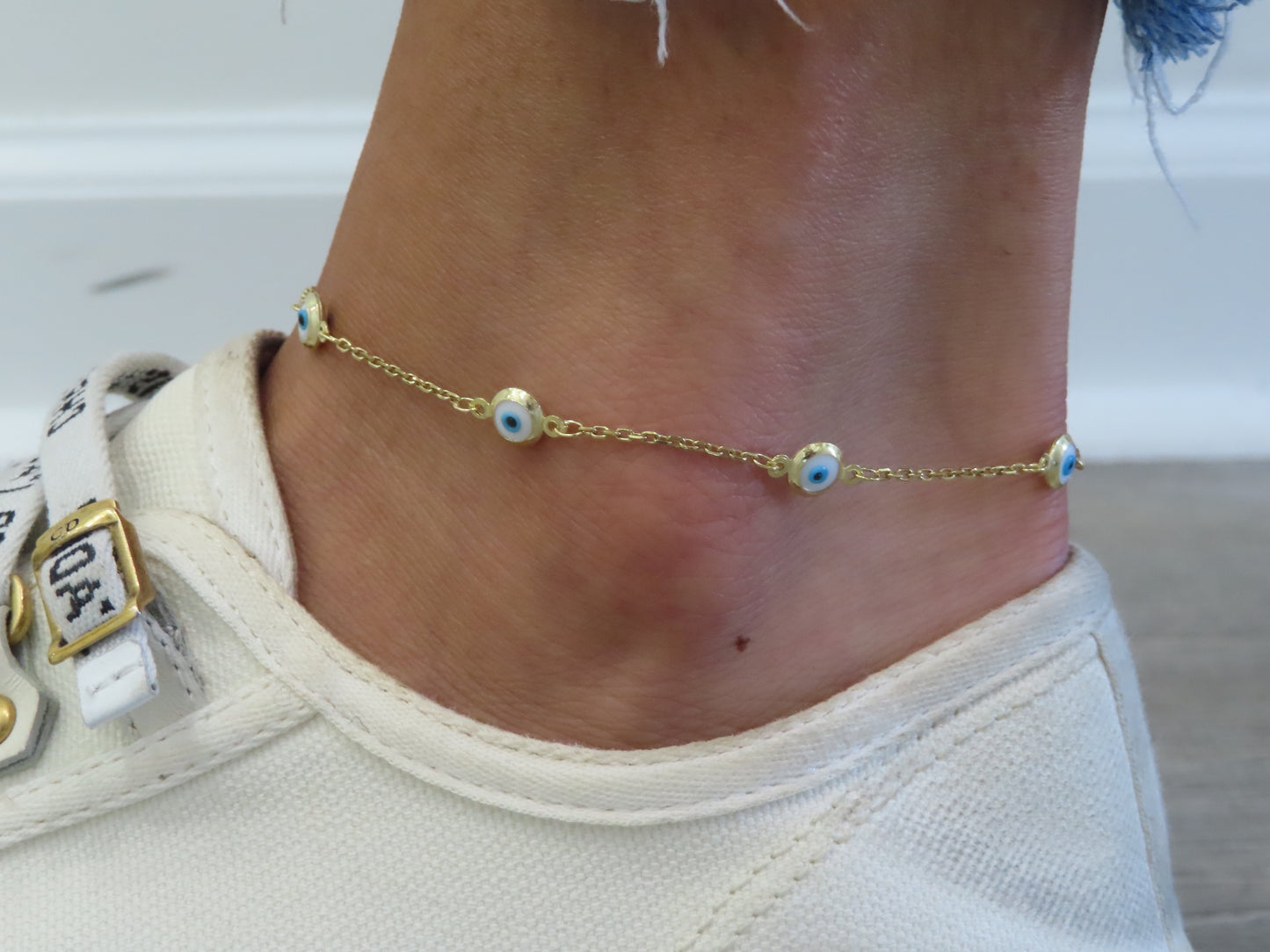 'EVIL EYE BESTIE ANKLET'