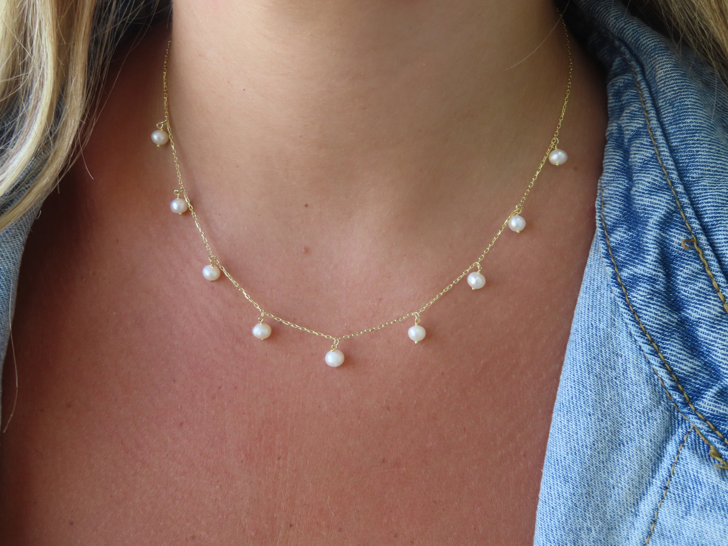 'PEARL DROP NECKLACE'