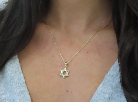 'HALF CRYSTAL STAR OF DAVID'