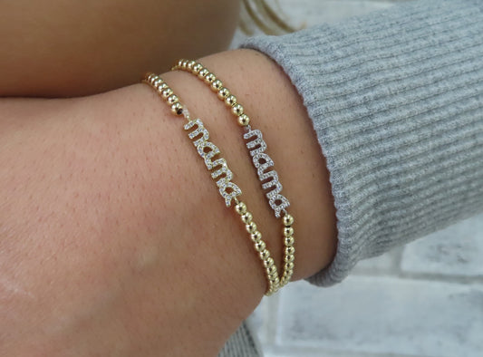 'PAVÉ MAMA BALL BRACELET'