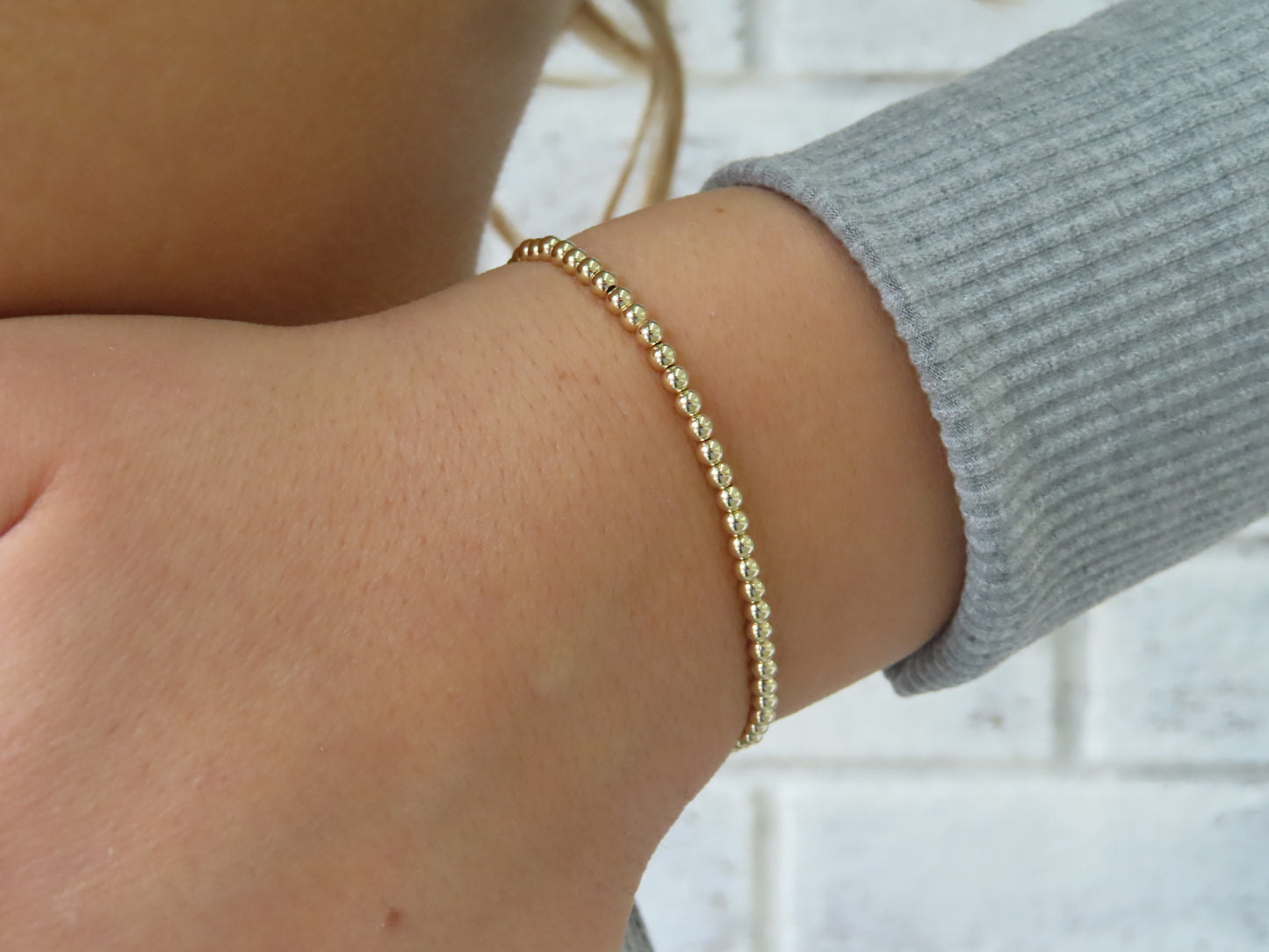 '14K GOLD FILLED BALL BRACELET'