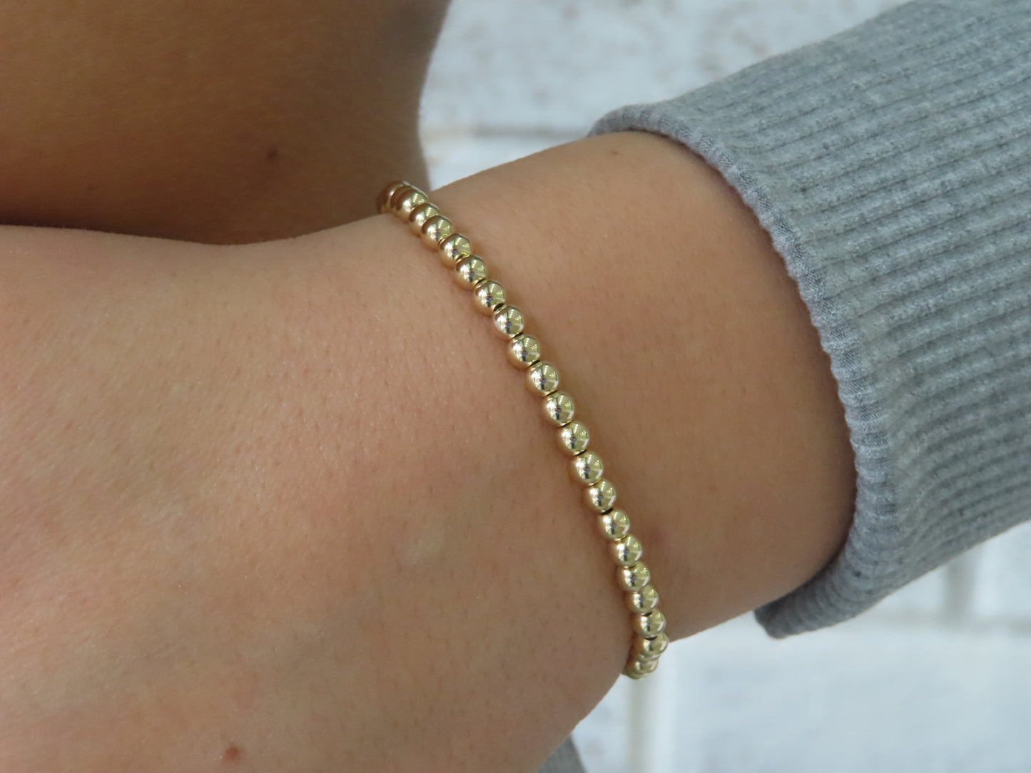 '14K GOLD FILLED BALL BRACELET'