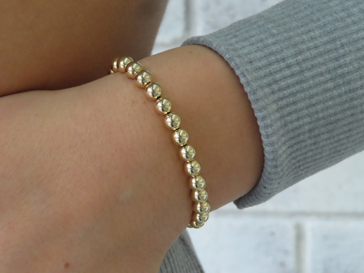 '14K GOLD FILLED BALL BRACELET'