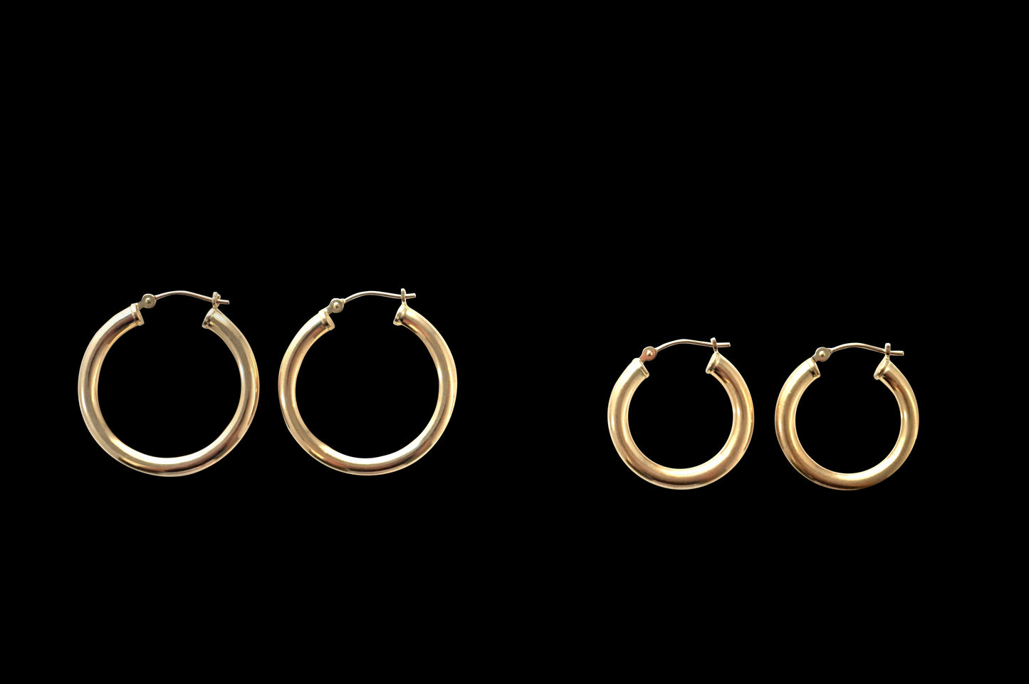 '14K GOLD CLASSIC HOOPS'