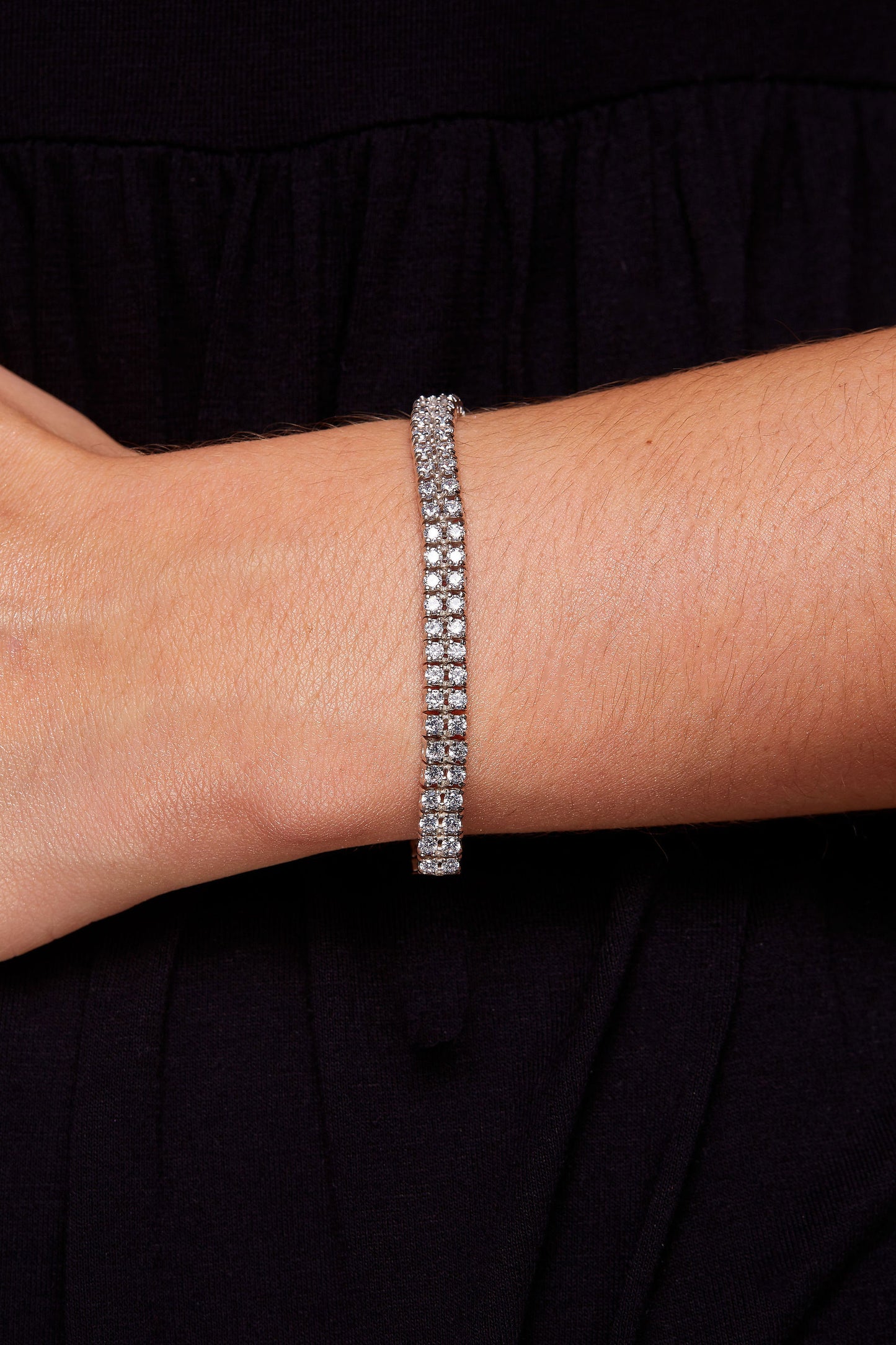 'DOUBLE CLASSIC TENNIS BRACELET'