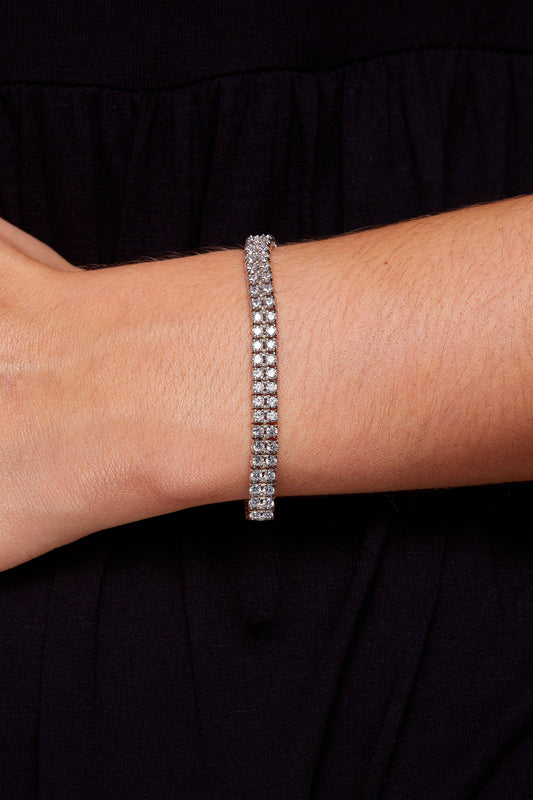 'DOUBLE CLASSIC TENNIS BRACELET'