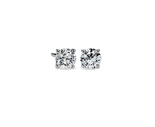 '14K GENUINE DIAMOND STUDS'