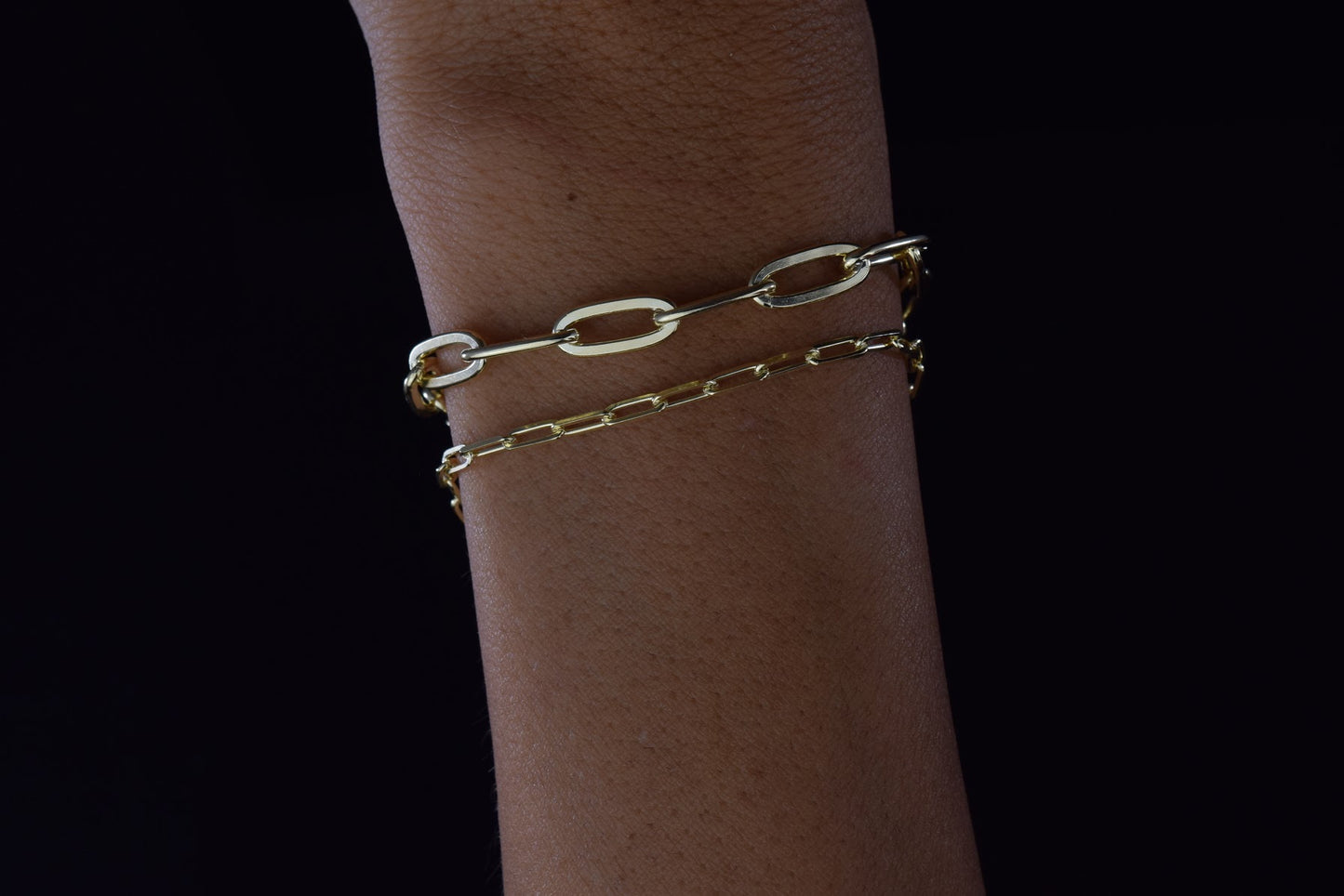 ‘THICK OPEN LINK CHAIN BRACELET’