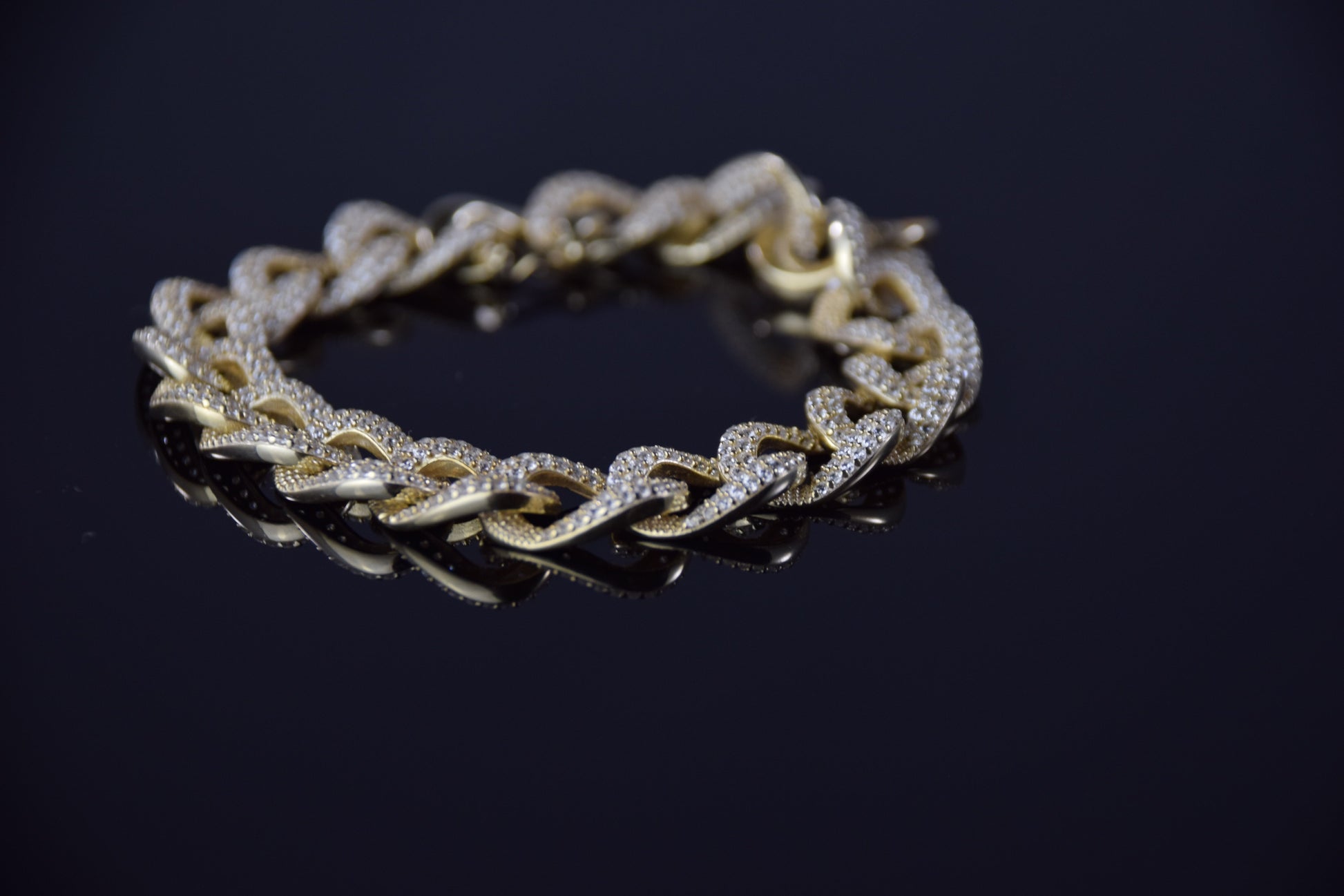 ‘ICED CURB LINK’ BRACELET - SHOP PAIGE