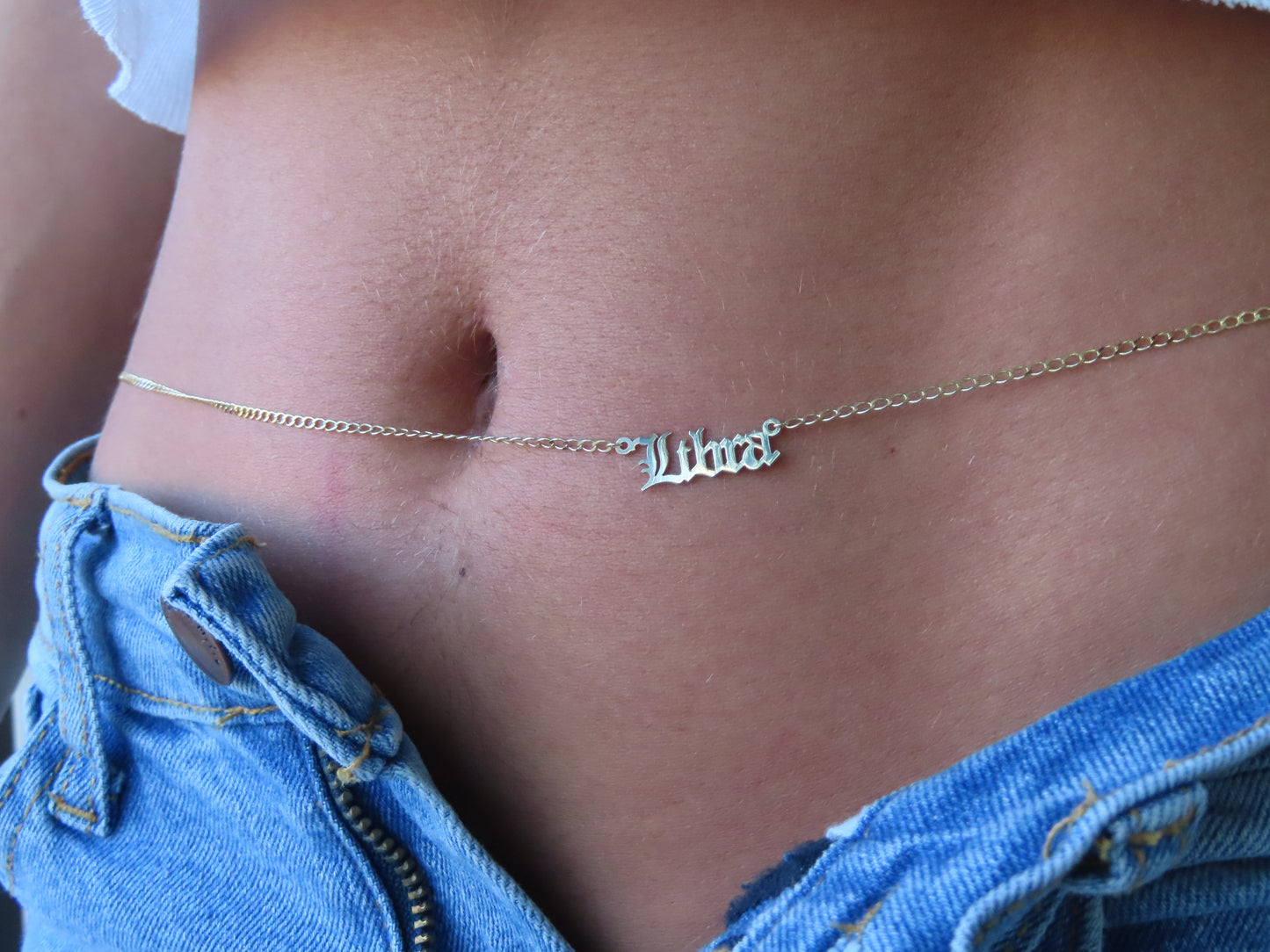 ‘ZODIAC BELLY CHAIN’