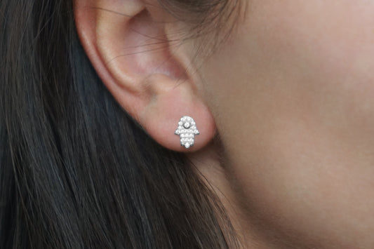 ‘CZ HAMSA STUDS’