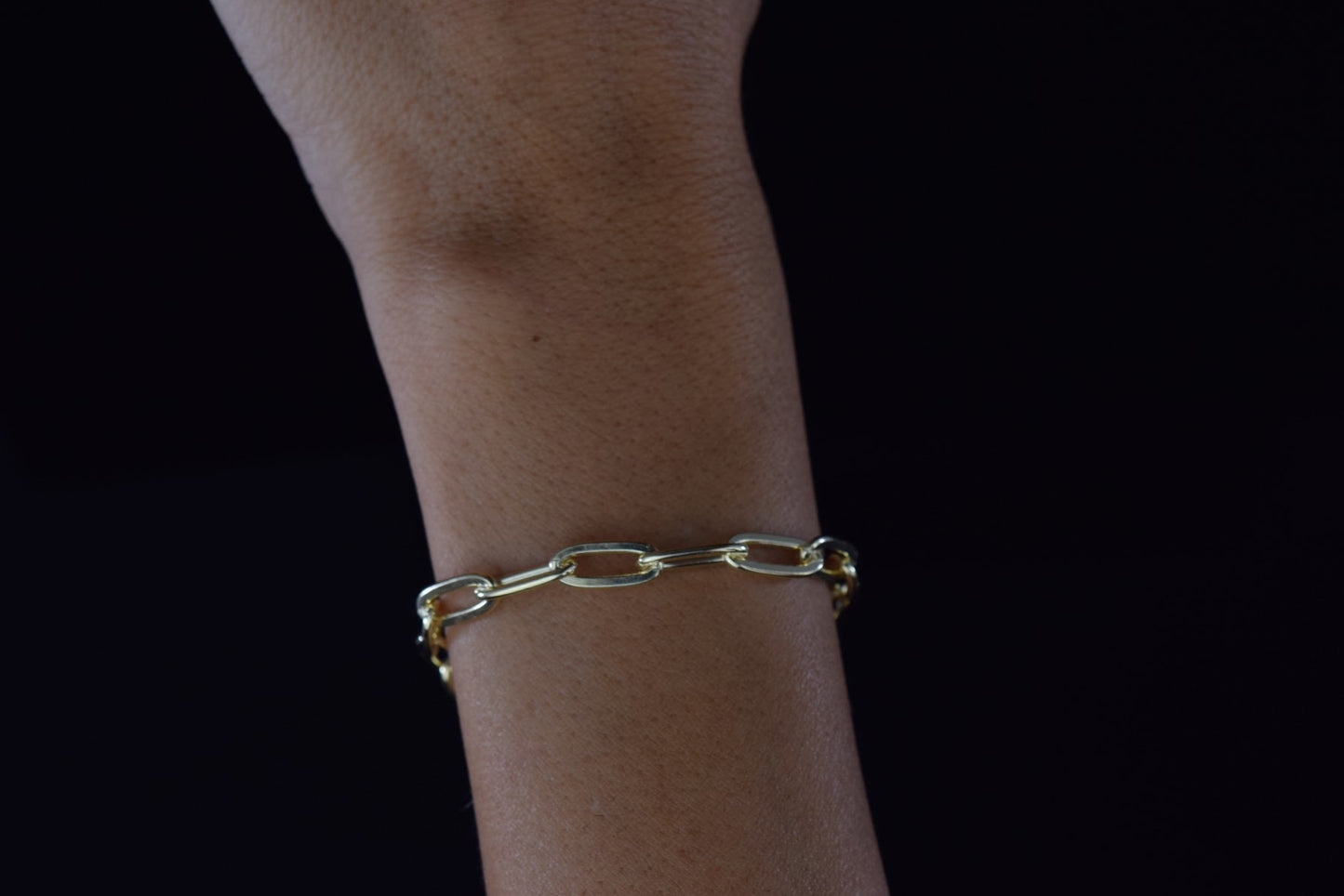 ‘THICK OPEN LINK CHAIN BRACELET’