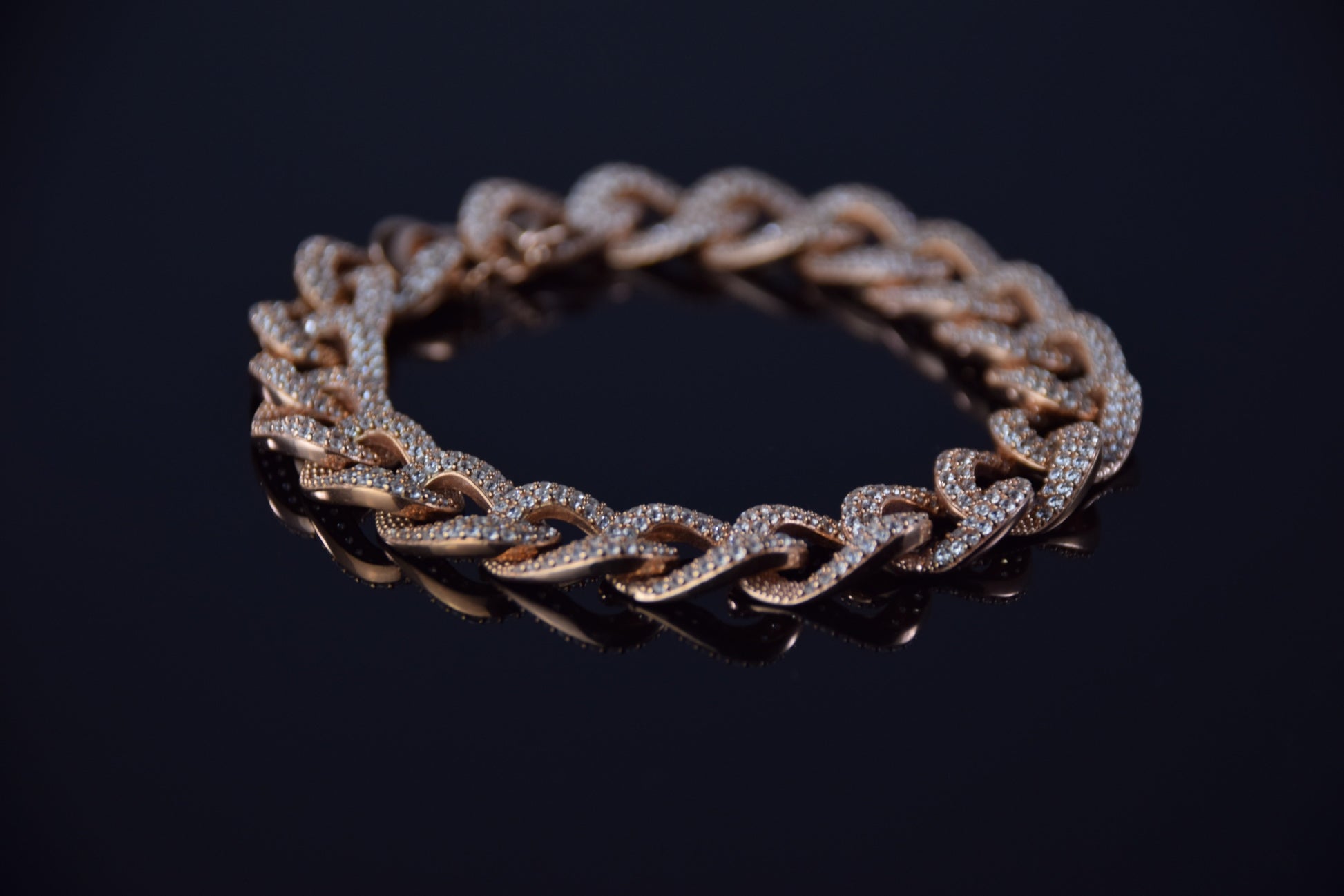 ‘ICED CURB LINK’ BRACELET - SHOP PAIGE