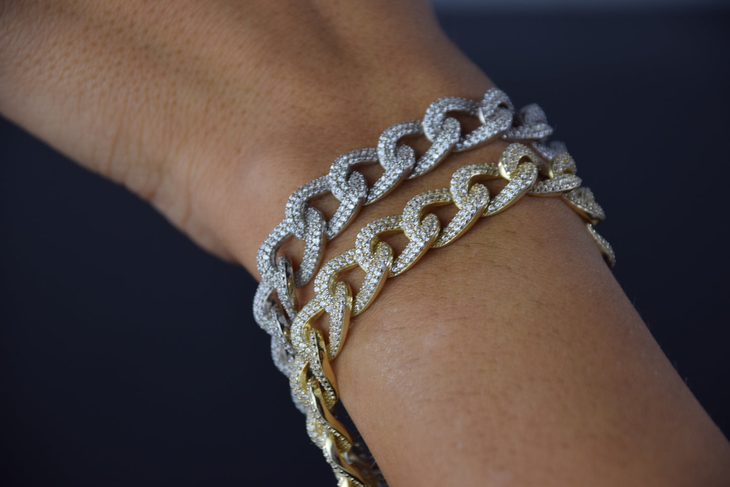 ‘ICED CURB LINK’ BRACELET - SHOP PAIGE