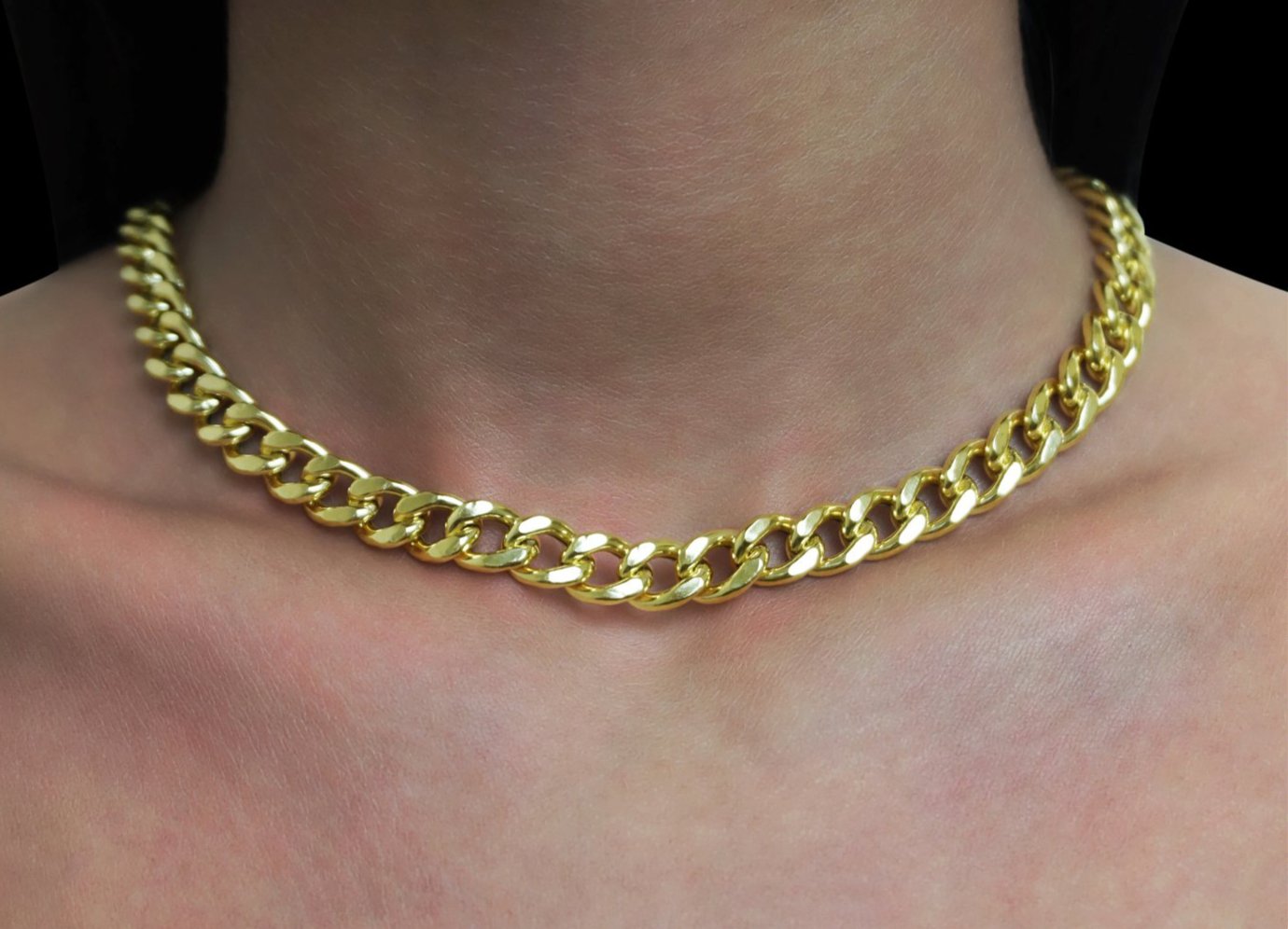 'CLASSIC CUBAN CHOKER NECKLACE'